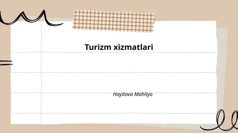 Mehmonxona xizmatlari