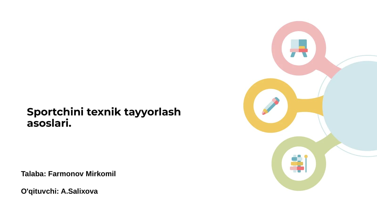 Sportchini texnik tayyorlash asoslari