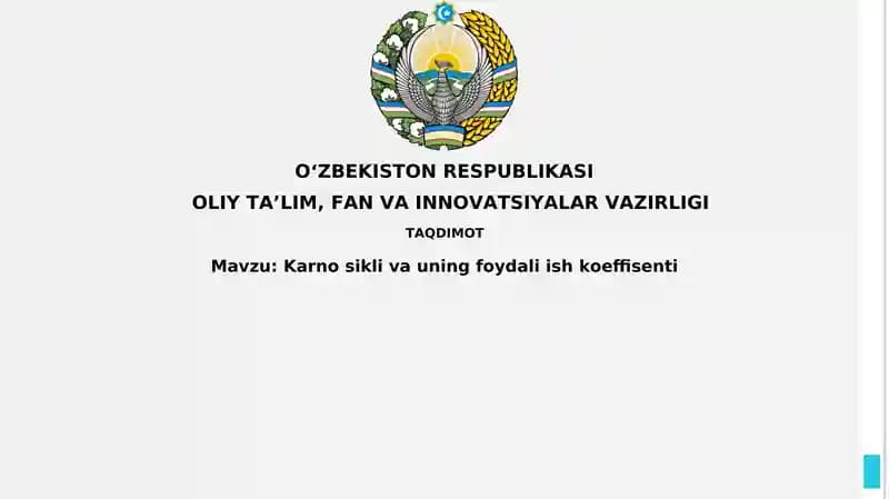 Karnosiklivauningfoydaliishkoeffisenti