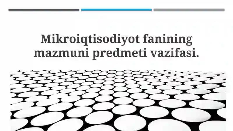 Mikroiqtisodiyot