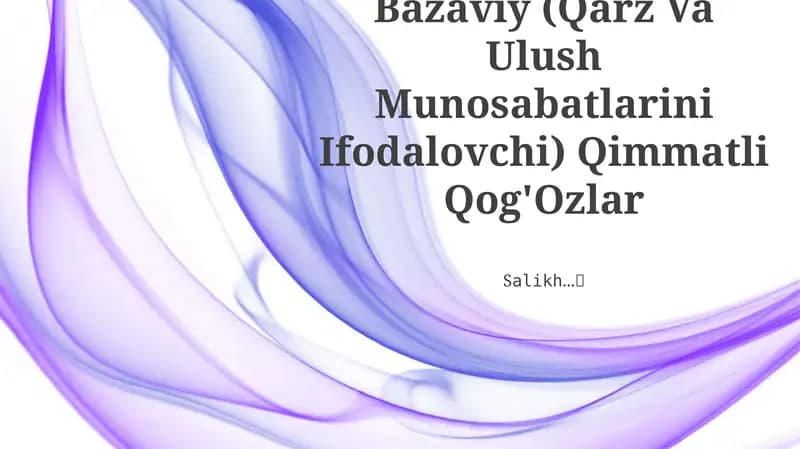 Bazaviy Qimmatli Qog'ozlar