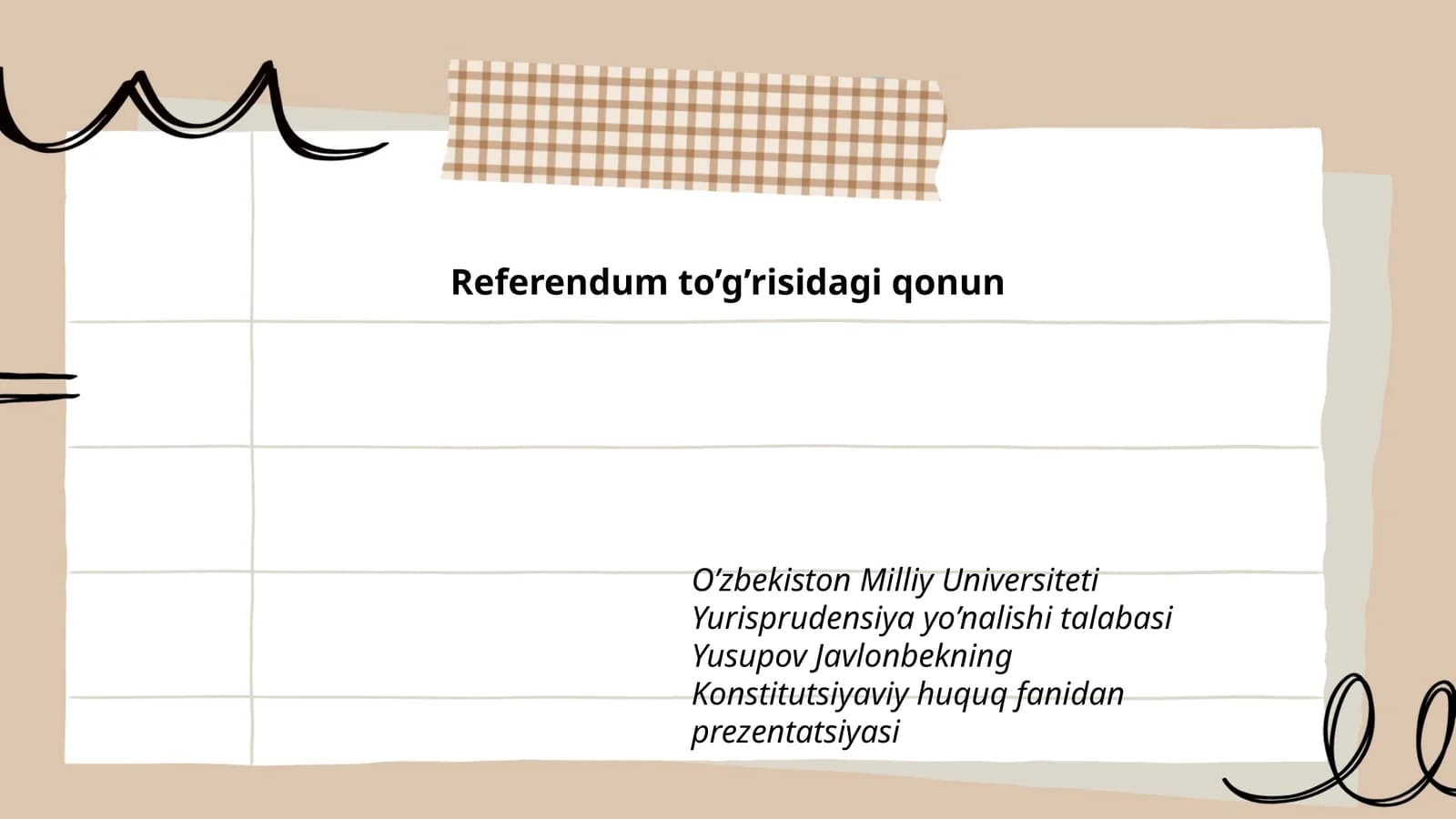 Referendum to’g’risidagi qonun