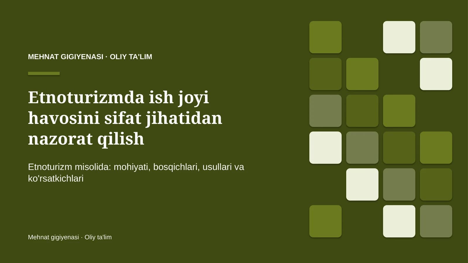 etnoturizmda ish joyi havosini sifat jihatidan nazorat qilish 3502