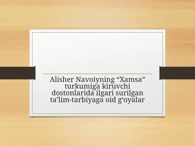 Xamsa turkumi