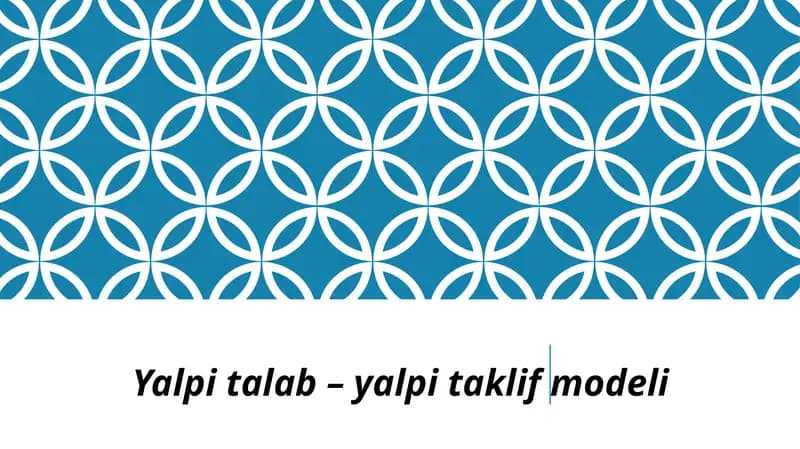 Yalpitalab – yalpi taklif modeli