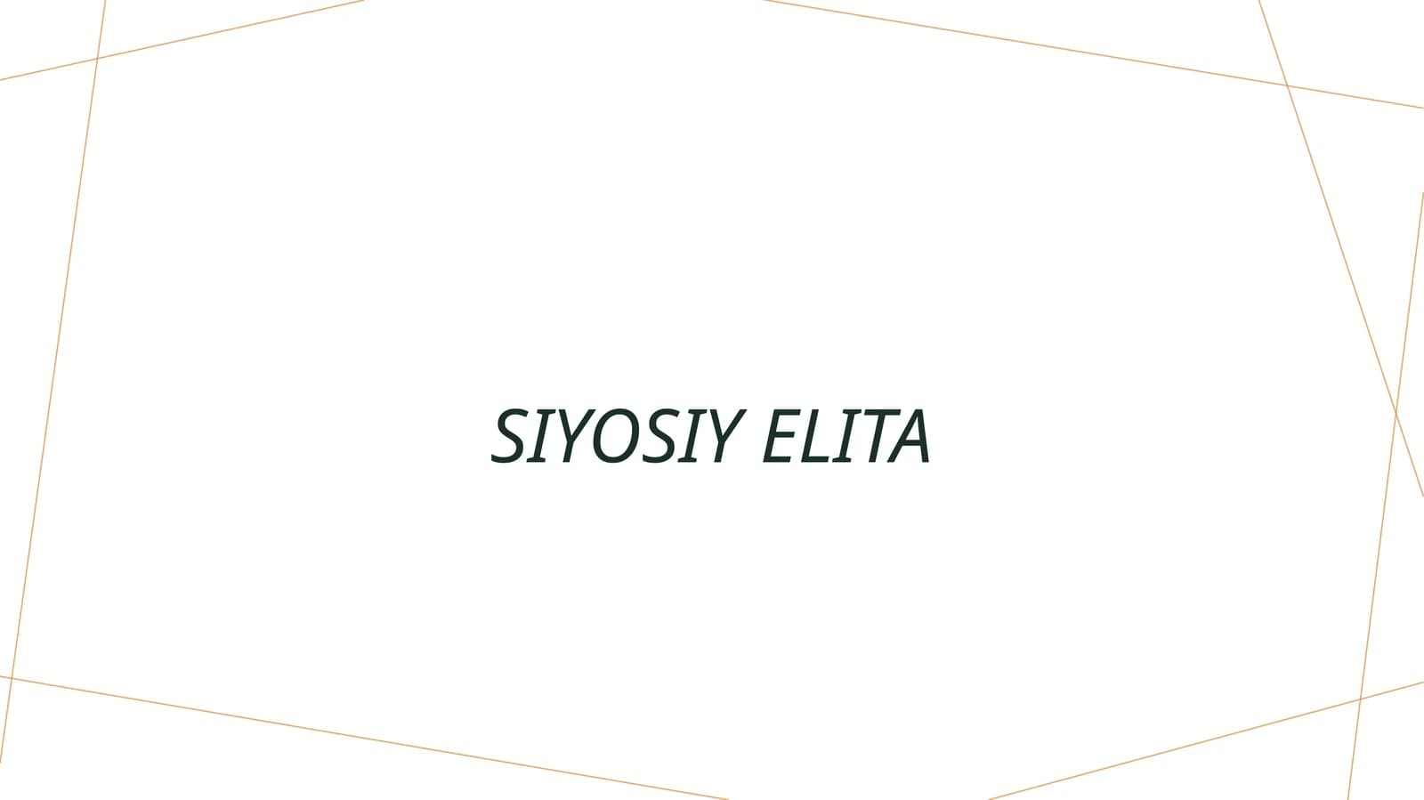 Siyosiy elita