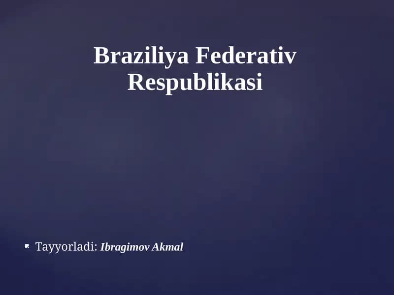 Braziliya Federativ Respublikasi