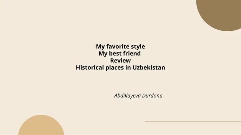 My favorite style