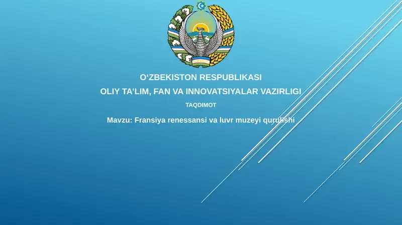 Fransiyarenessansivaluvrmuzeyiqurulishi
