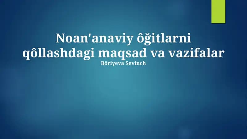 Tuproq unumdorligini yaxshilash