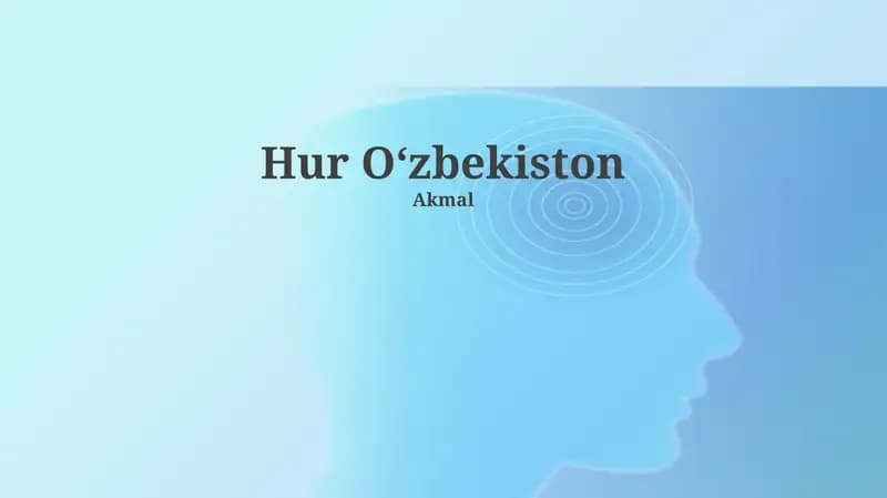 Oʻzbekiston: Tarix, Siyosat va Inson Huquqlari