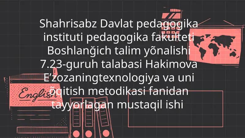 Koʻrgazmali qurollarning ta'limdagi roli va ahamiyati