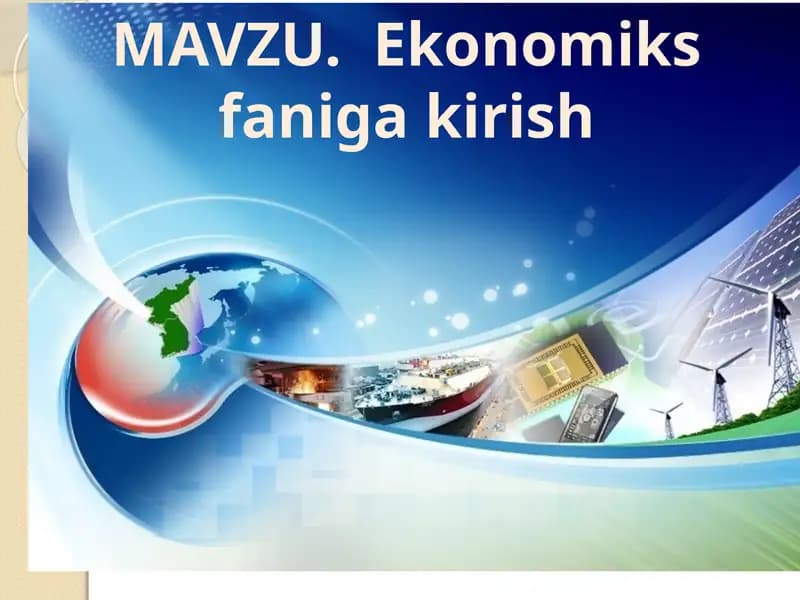 Ekonomiksfanigakirish