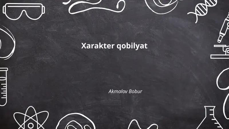 Xarakter qobilyat