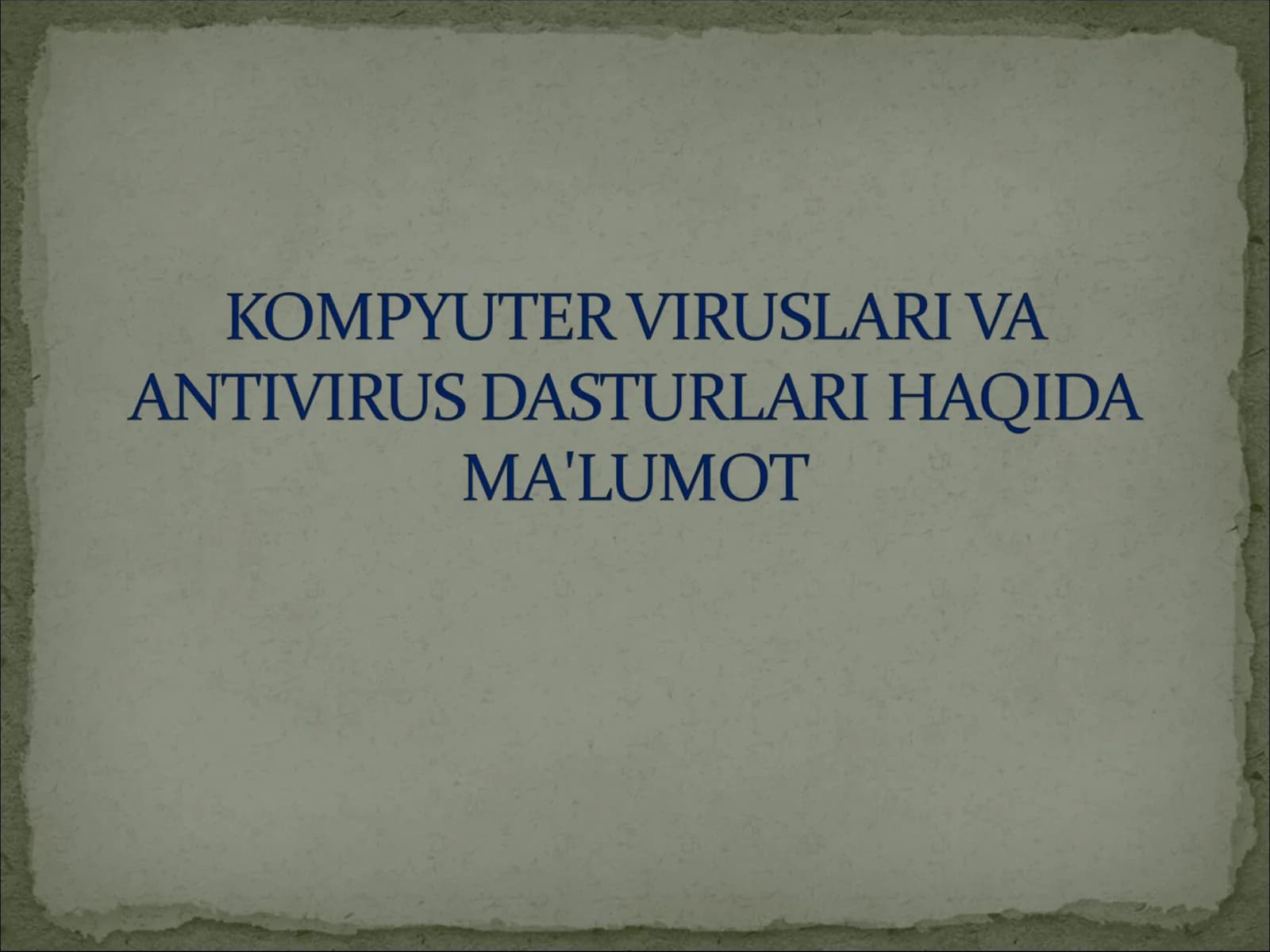 Virus dasturlari