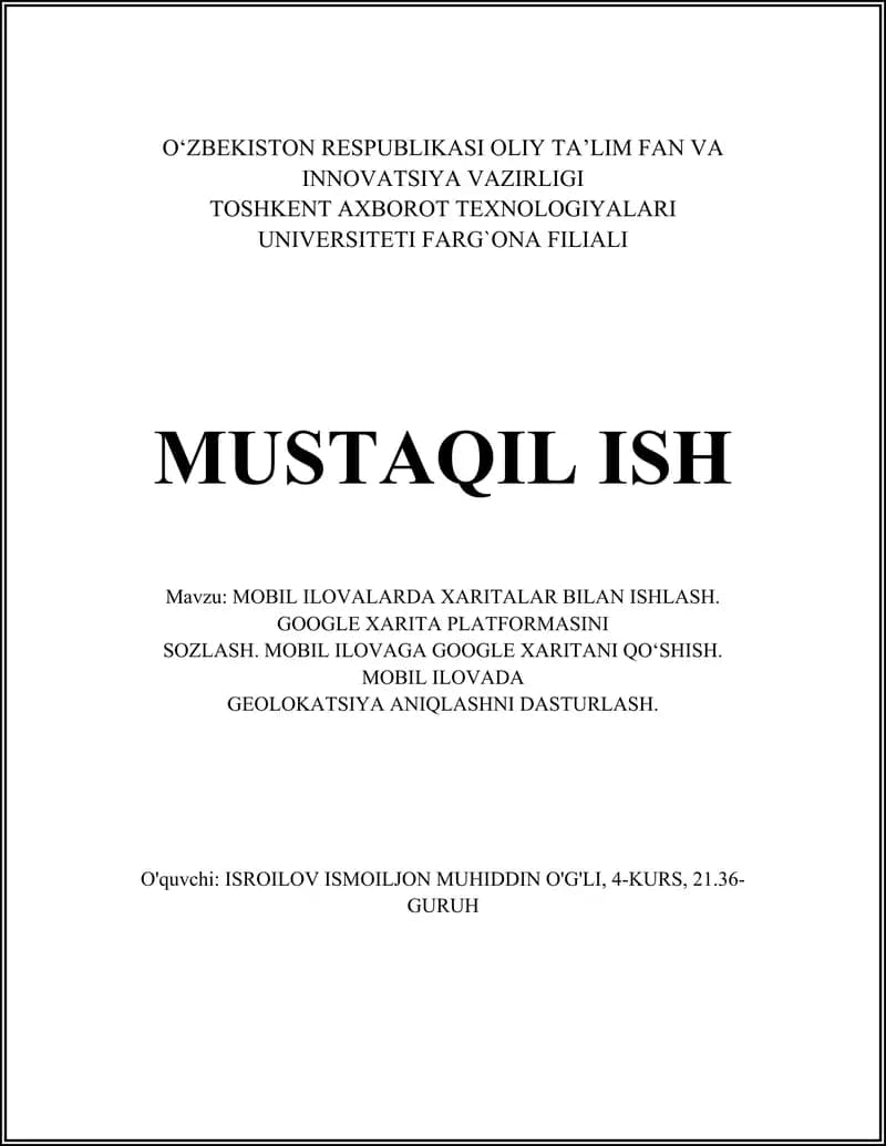Google Xaritalar platformasi