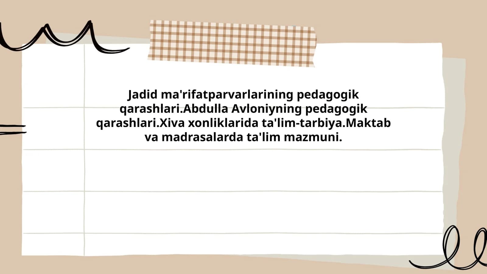 Jadid ma'rifatparvarlarining pedagogik qarashlari