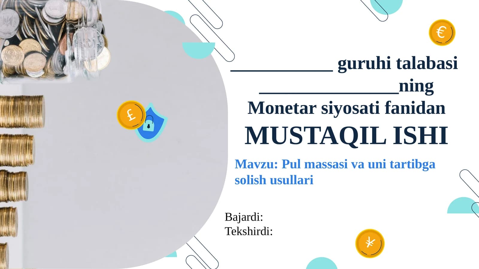 Pul massasi iqtisodiyoti