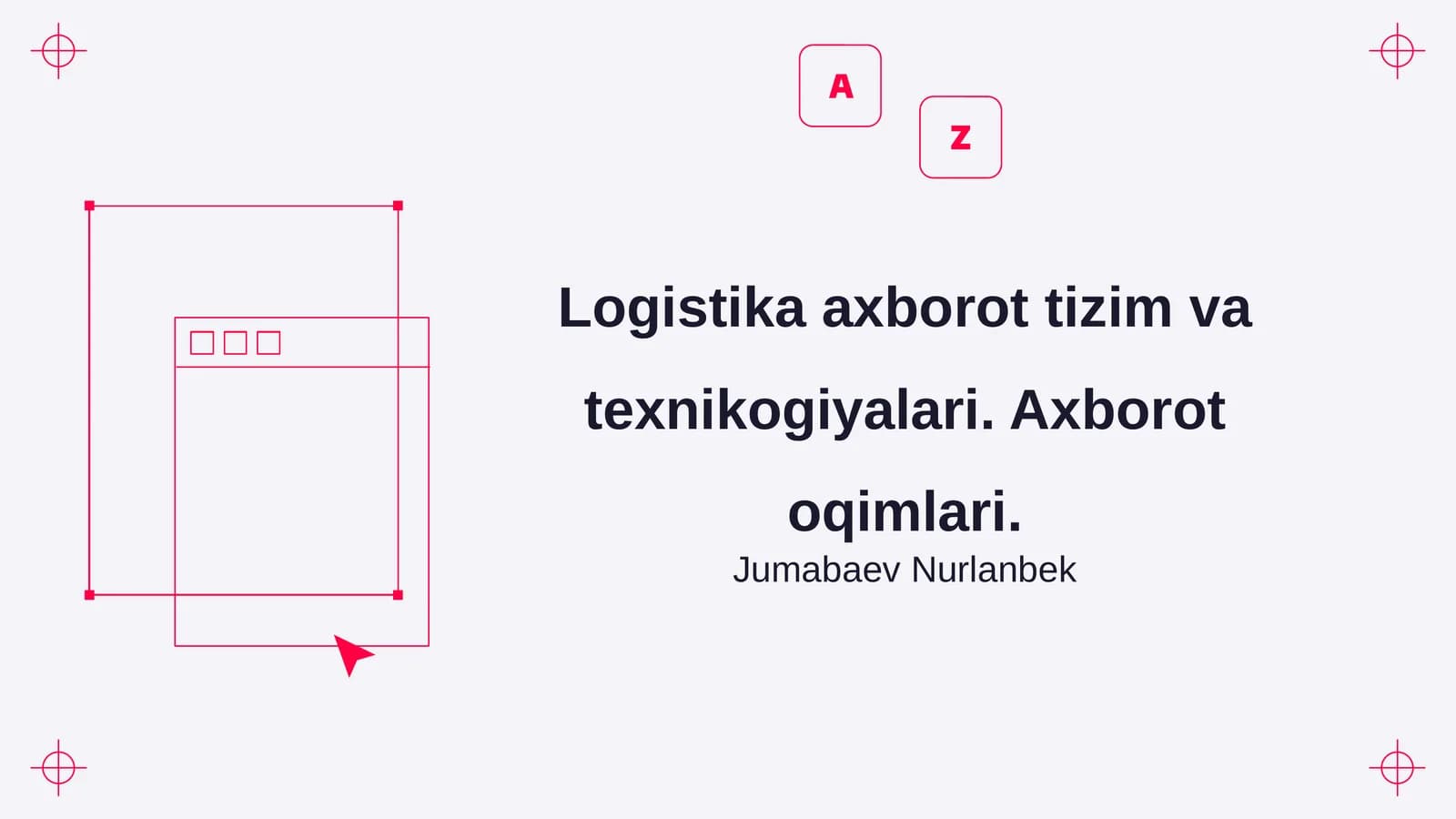 Logistika axborot tizim va texnikogiyalari