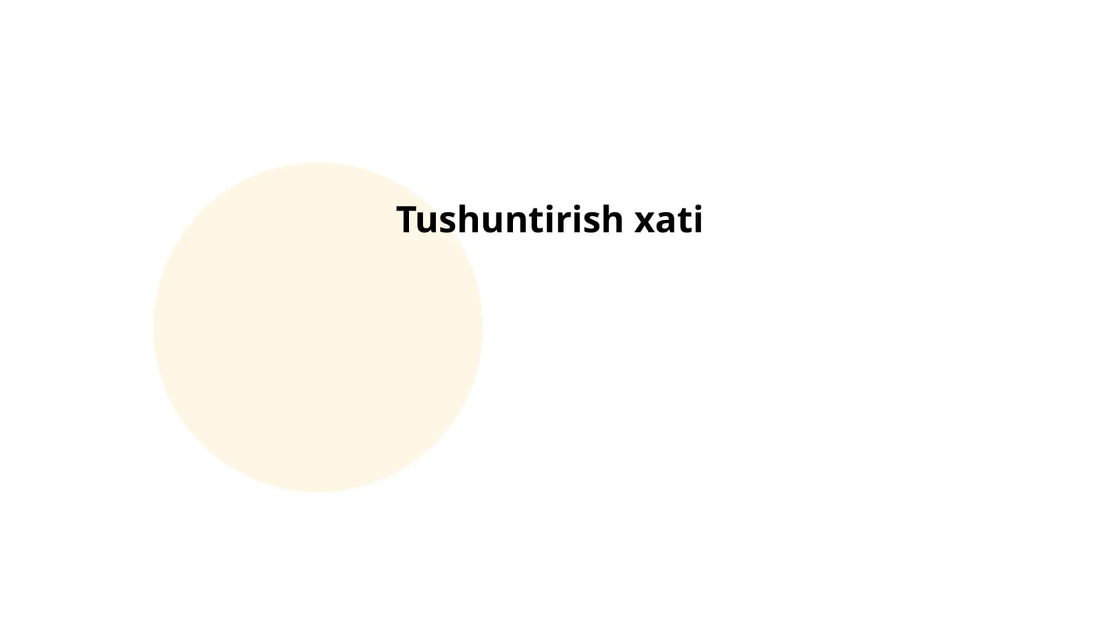 Tushuntirish xati
