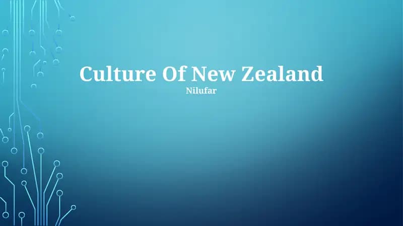 Culture Of New Zealand