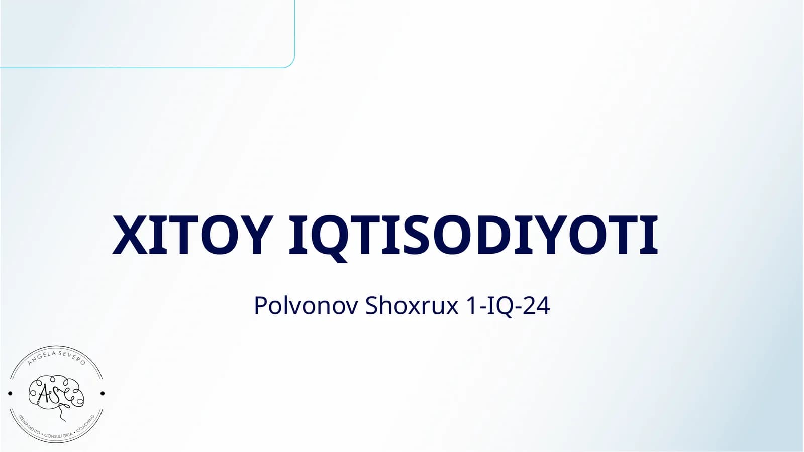XITOY IQTISODIYOTI