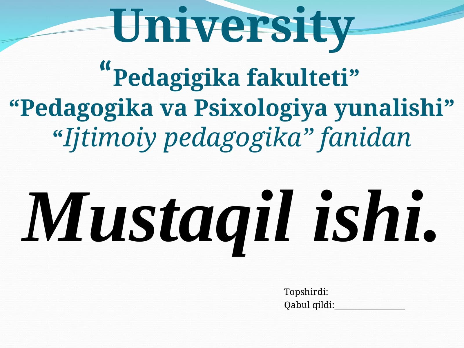 Ijtimoiy-pedagogik faoliyat metodlari mohiyati