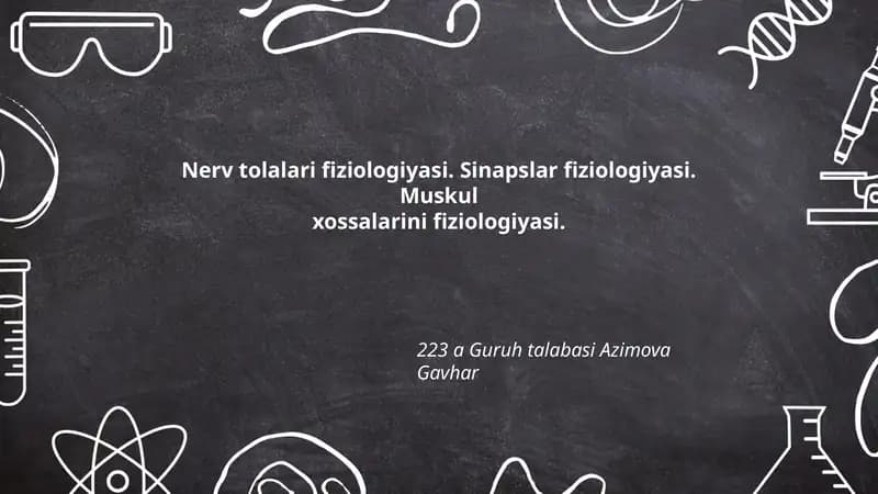 Nerv tolalari fiziologiyasi