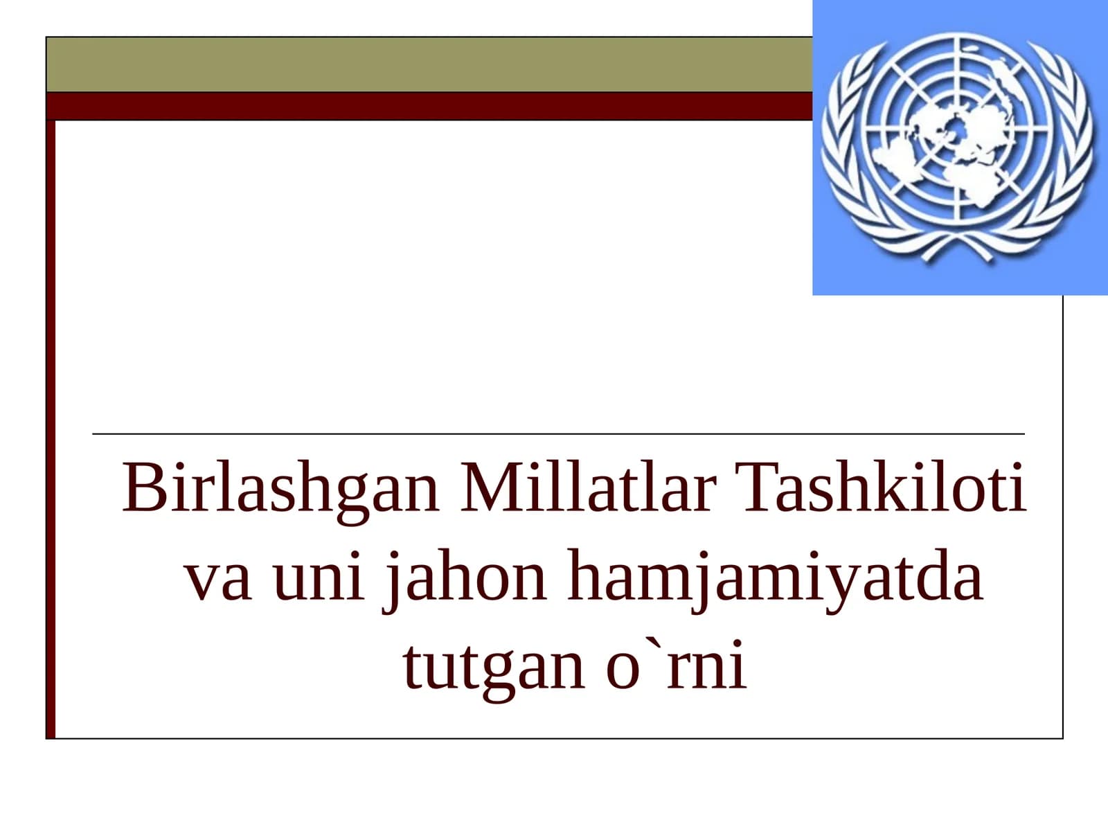 Birlashgan Millatlar Tashkiloti