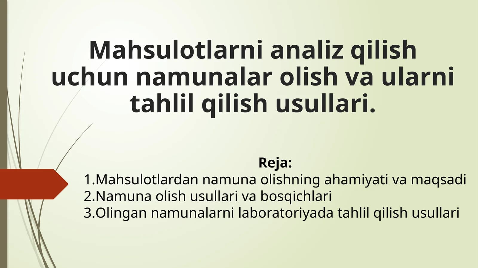 Namuna oluvchi materiallar analizi