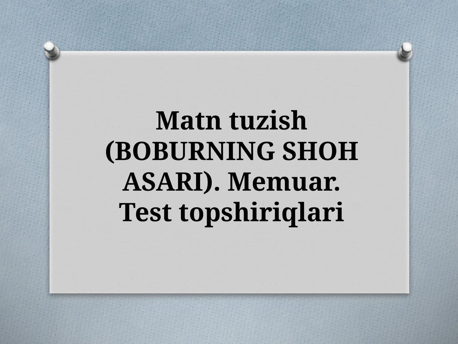 BOBURNING SHOH ASARI