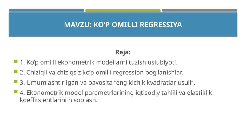 KO‘POMILLI regressiya