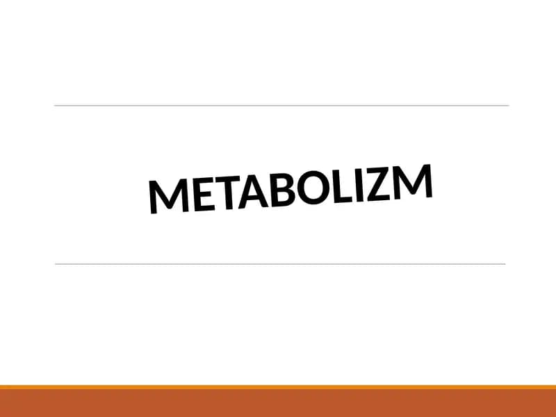 METABOLIZM