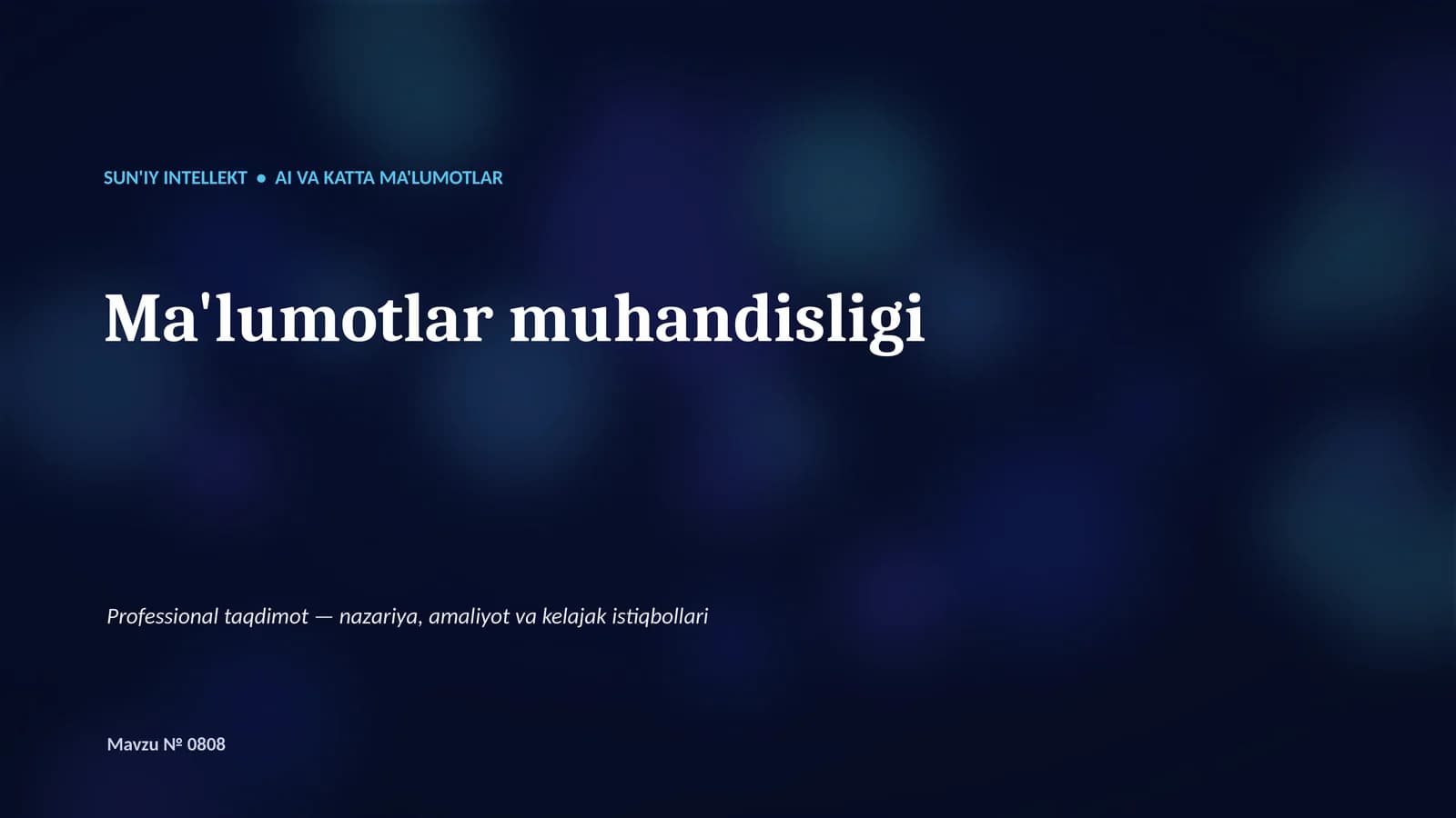 Ma'lumotlar muhandisligi