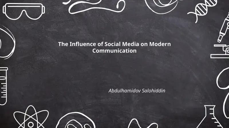 The Influence of Social Media on Modern Communication