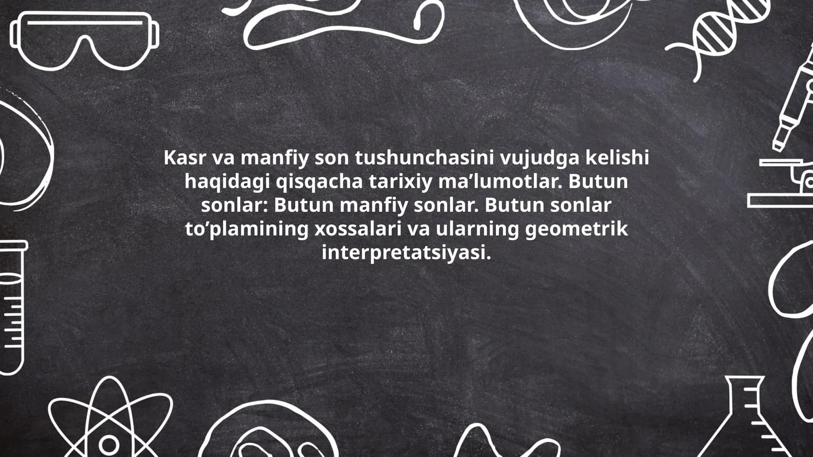 Kasr va manfiy sonlar