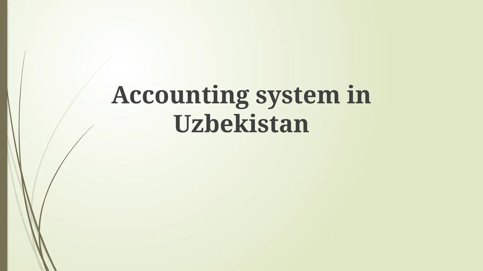 Accountability System in Uzbekistan