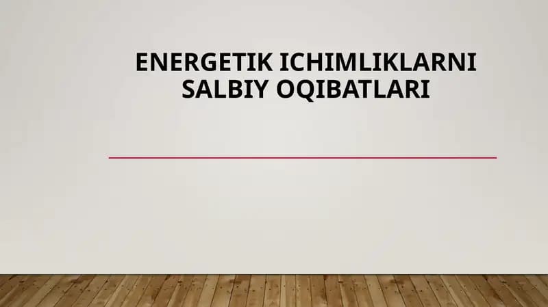 Energetik ichimliklar