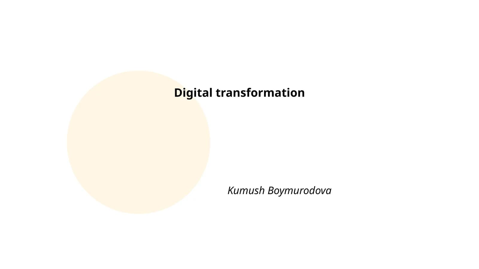 Digital Transformation