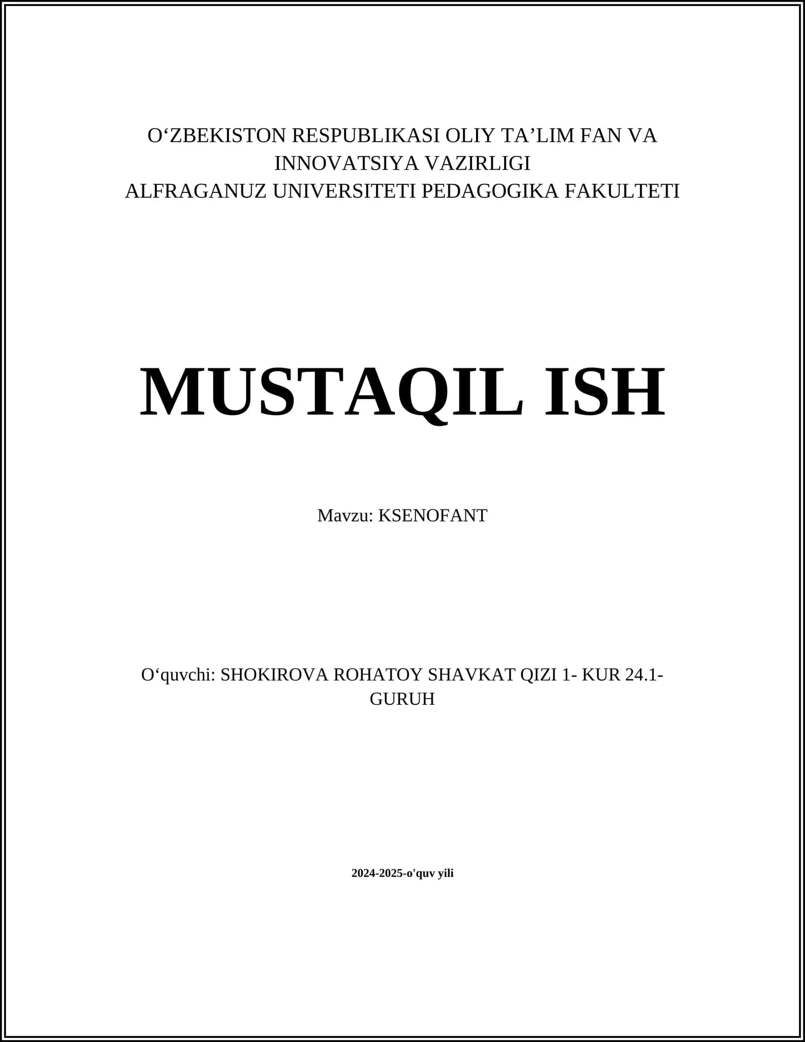 KSENOFANT