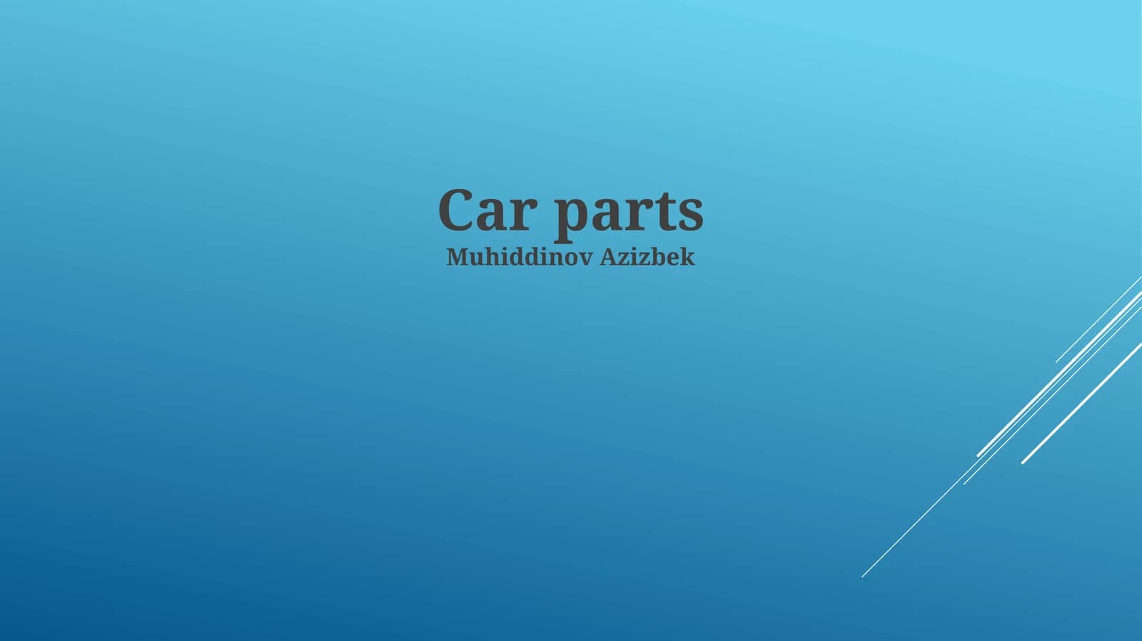 Car parts
