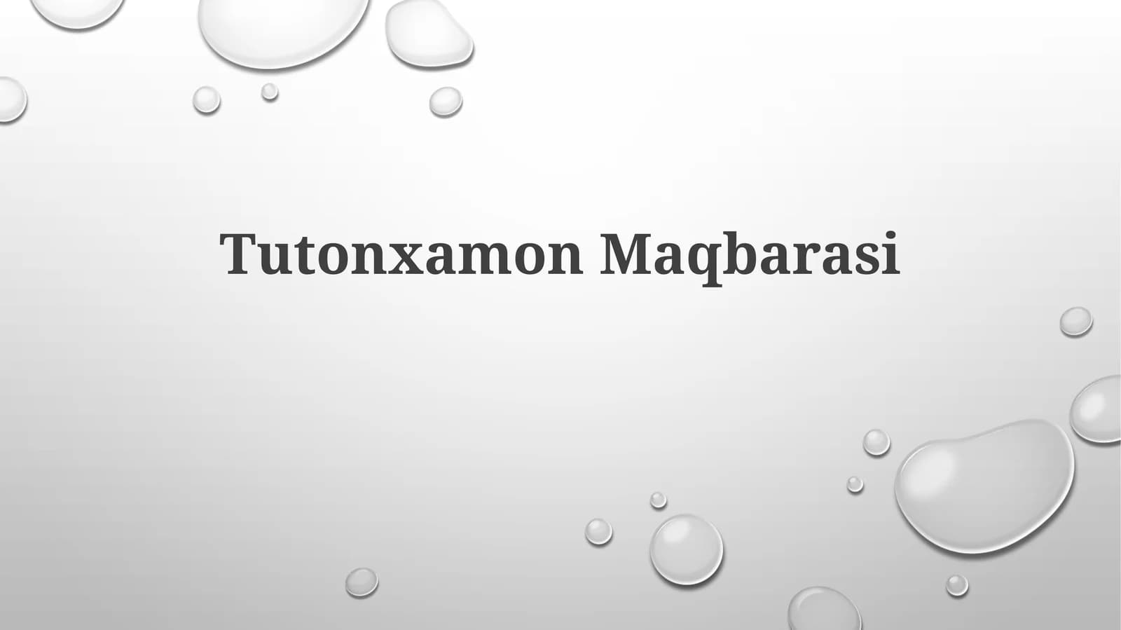 TutonxamonMaqbarasi