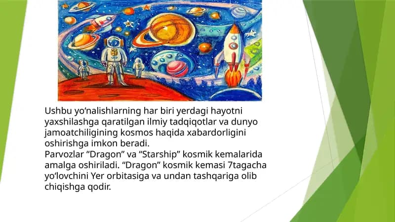 Parvozlar “Dragon” va “Starship”