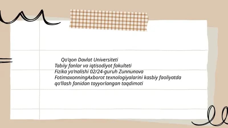 Zamonaviy kompyuterlar va ularning turlari