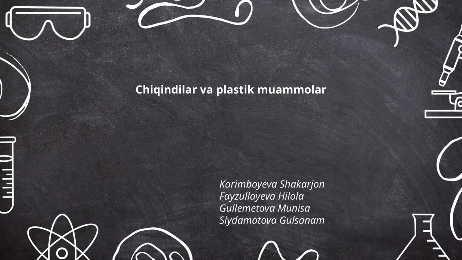 Chiqindilar va plastik muammolar