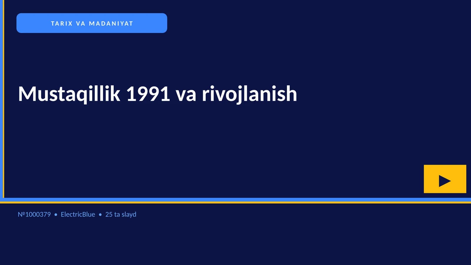 Mustaqillik 1991 va rivojlanish