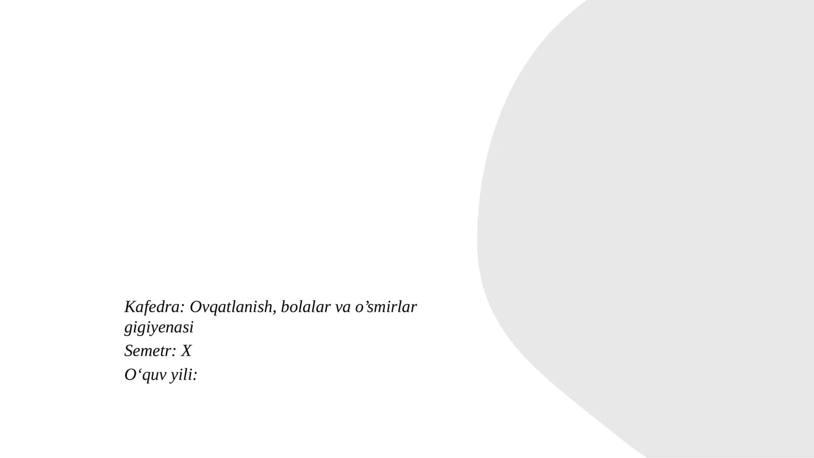 Umumiy ovqatlanish korxonalari uchun sanitariya-gigiyena talablari