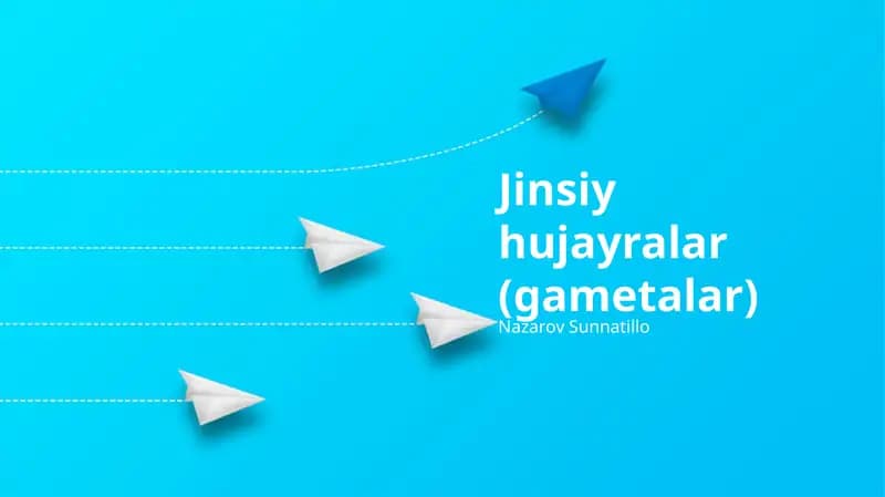 Jinsiy hujayralar (gametalar)