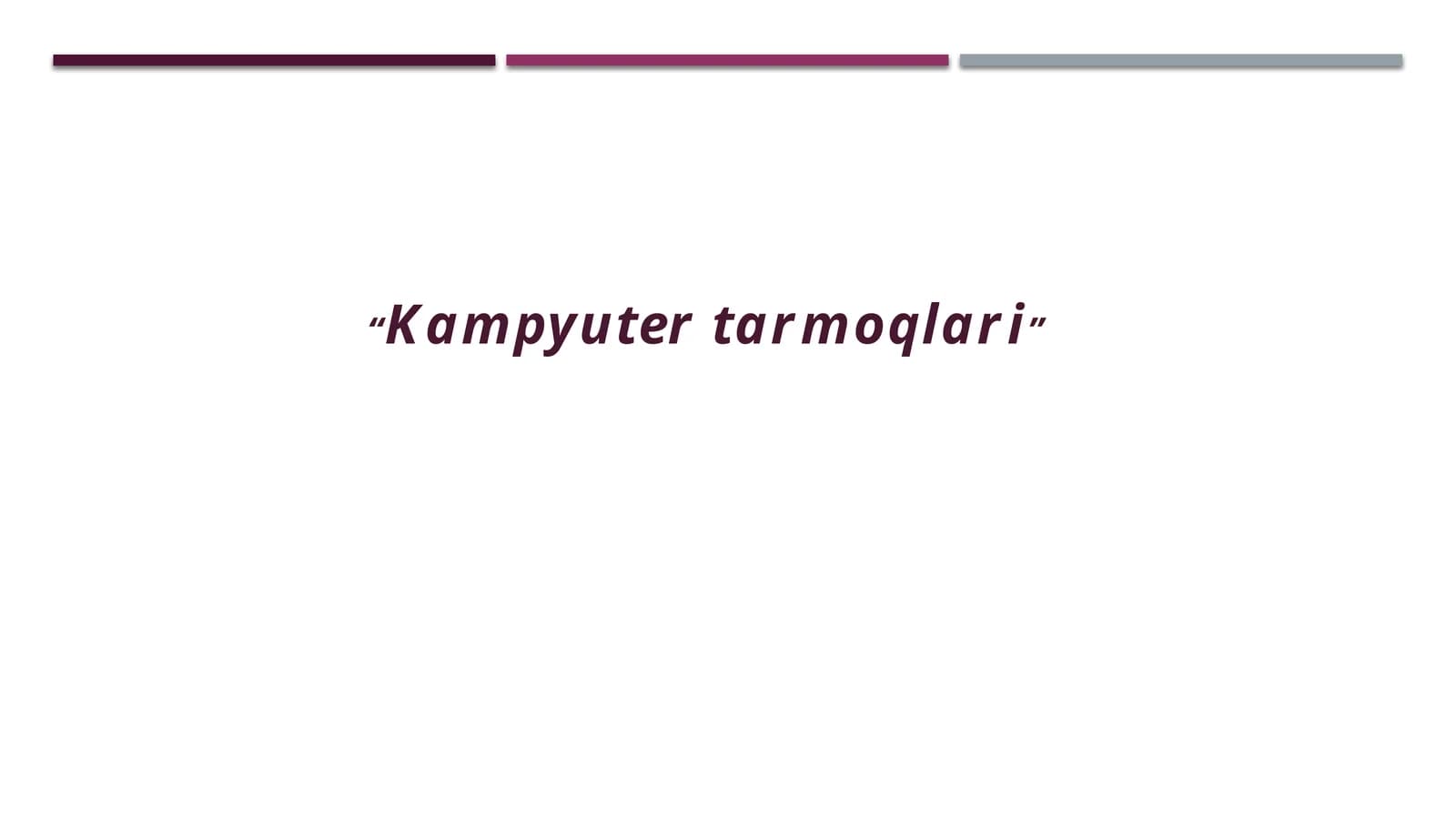 Kampyutertarmoqlari