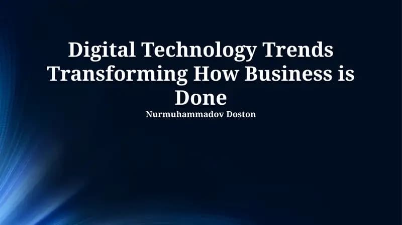 Key Digital Disruptors Reshaping Business